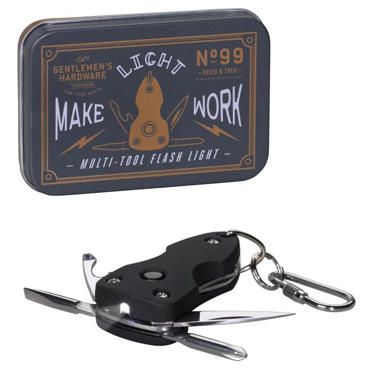 Gentlemen's Hardware Pocket Multi-Tool with Flashlight