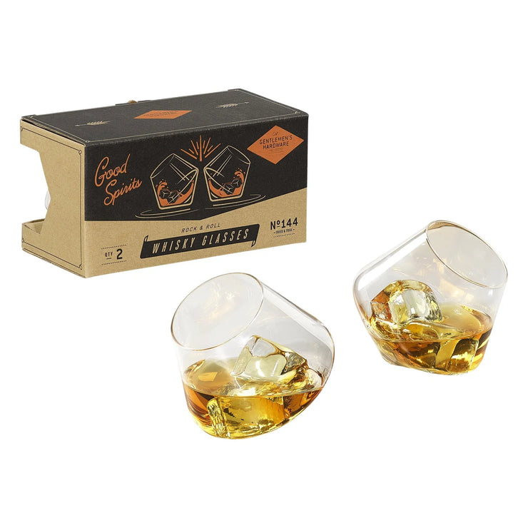 Gentlemen's Hardware Rocking Whisky Glasses - Set of 2