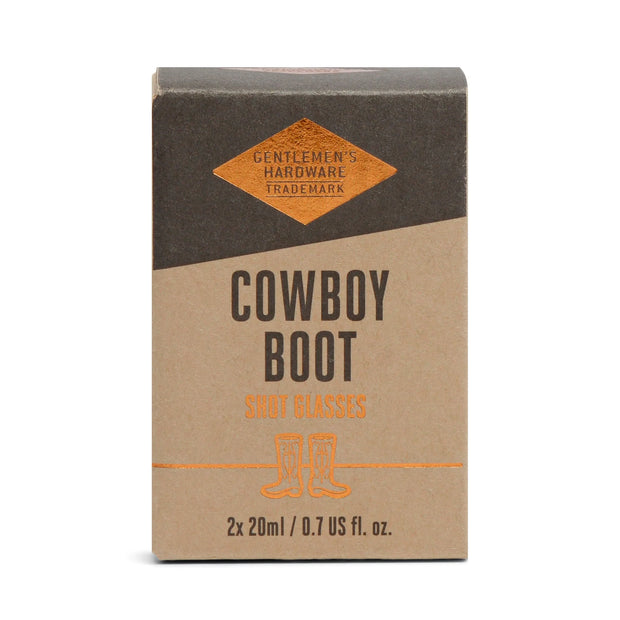 Gentlemen's Hardware Cowboy Boot Shot Glasses - Set of 2