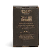 Gentlemen's Hardware Cowboy Boot Shot Glasses - Set of 2