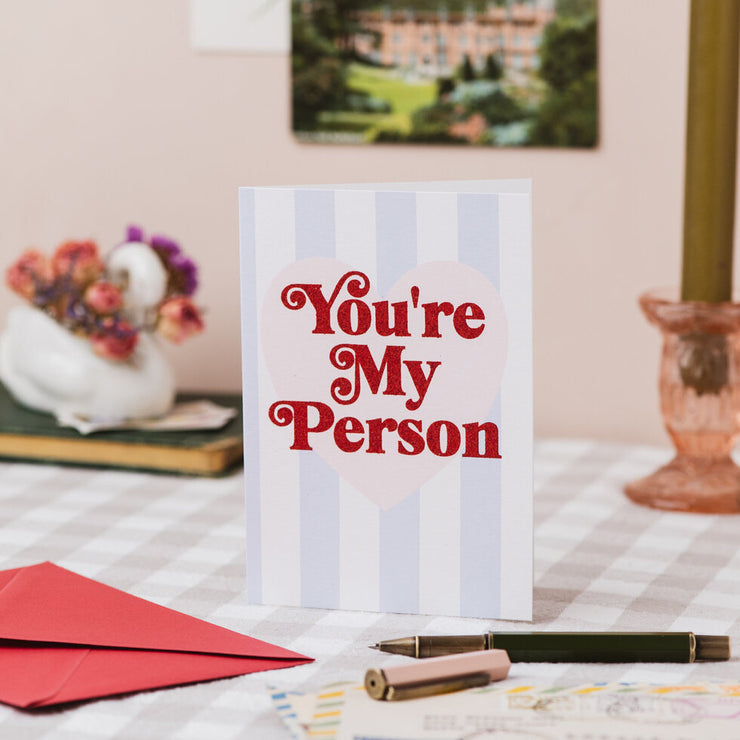 You're My Person Card with Biodegradable Glitter