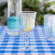 Blue & White Striped Glasses - Tumblers