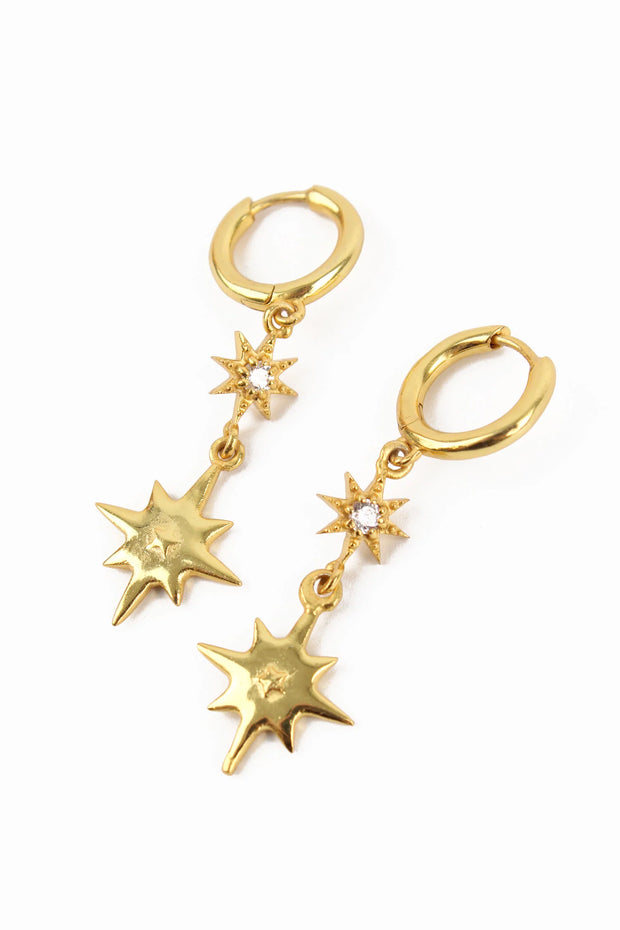 My Doris Gold Double Huggie Hoop Earrings