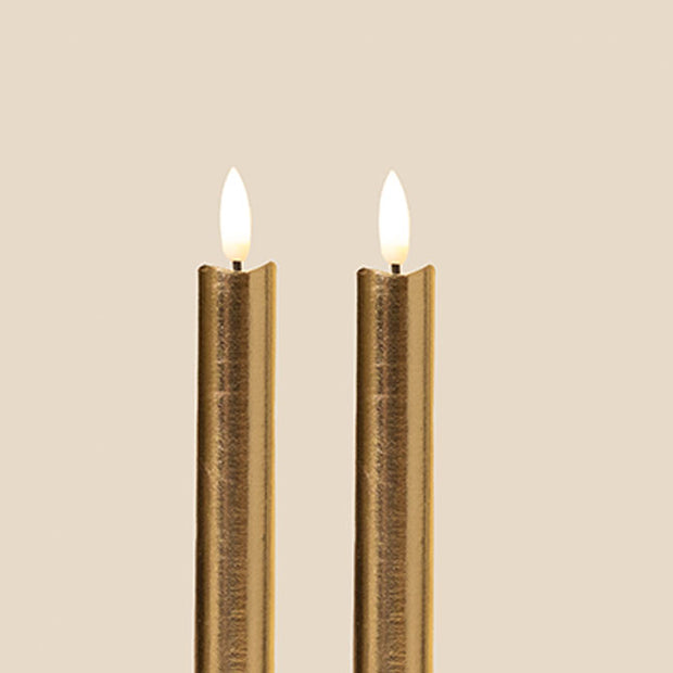 Tinkalink Fabric Wrapped LED Candles x 2 - Metallics