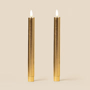 Tinkalink Fabric Wrapped LED Candles x 2 - Metallics