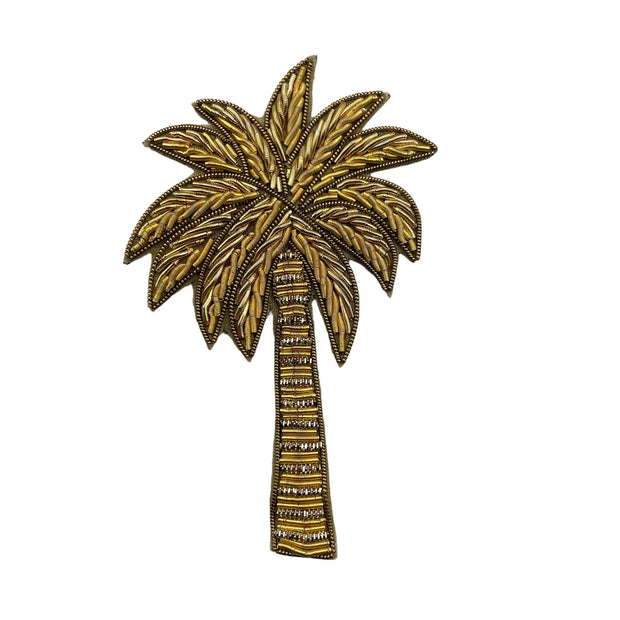 Sixton Recycled Velvet Make-up Bag with Palm Tree Pin