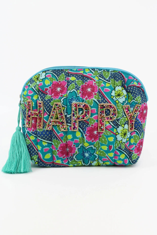 My Doris Quilted Washbag - Happy