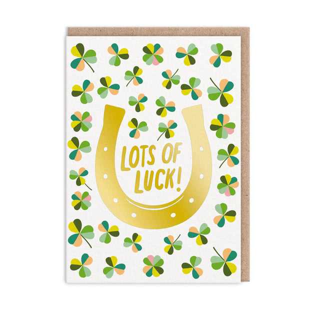 Lots of Luck Horseshoe Card