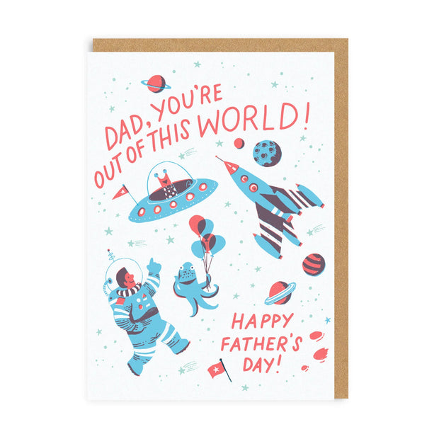 Dad Out Of This World Greeting Card