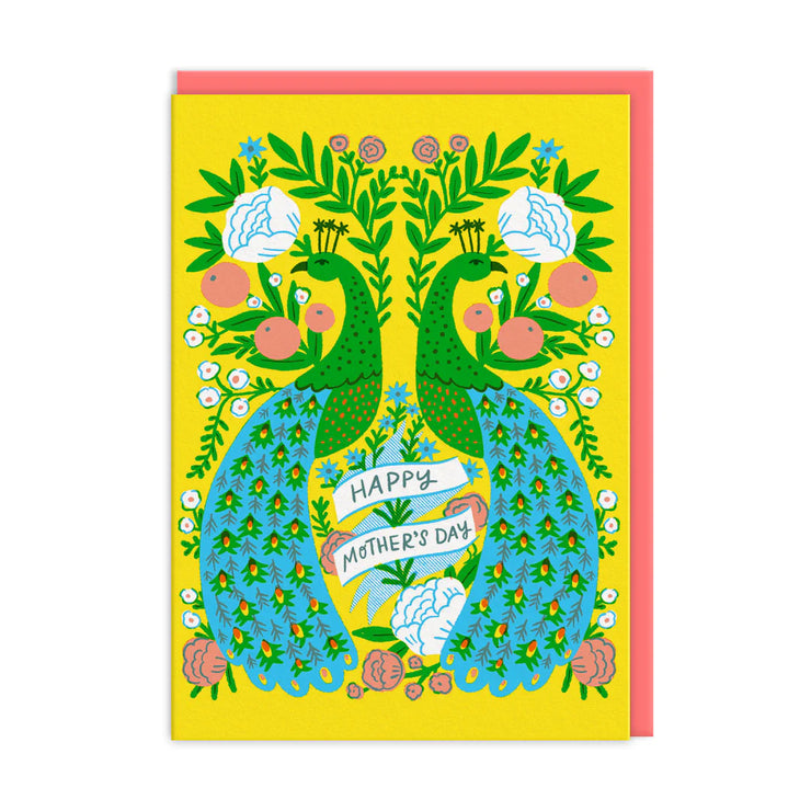 Peacock Happy Mother's Day Card