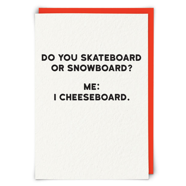 Cheeseboard Greeting Card