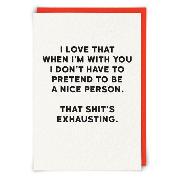 That Shit's Exhausting Card