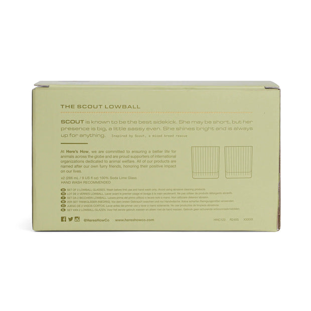 Here's How Scout Lowball Glasses - Set of 2