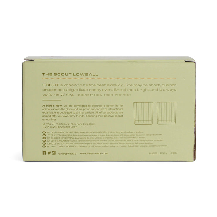Here's How Scout Lowball Glasses - Set of 2