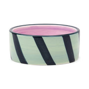 Here's How Izzy Wine Coaster - Blue & Green Stripe