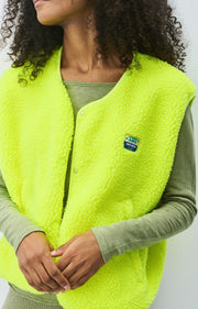 American Vintage Hoktown Gilet - Neon Yellow