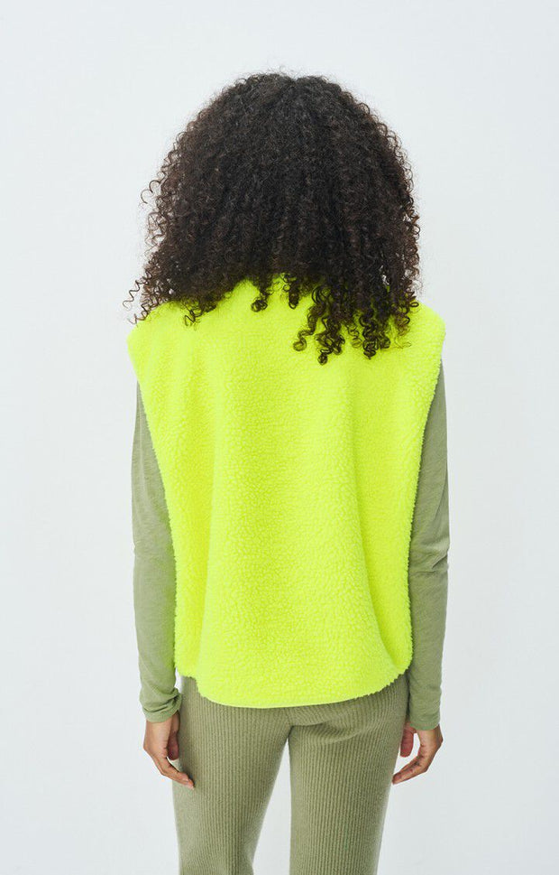 American Vintage Hoktown Gilet - Neon Yellow