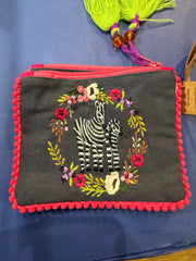 Embroidered Animal Purses