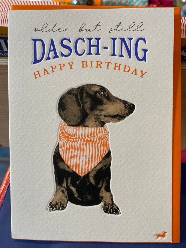 Frank - Dasch-ing Happy Birthday Card