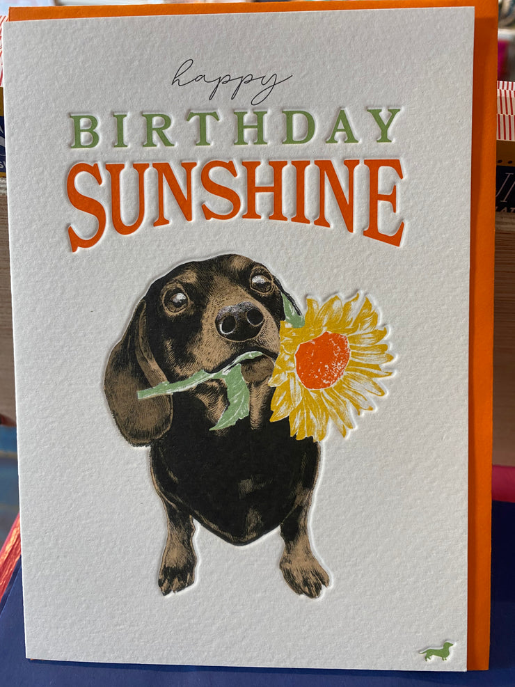 Frank - Happy Birthday Sunshine Card