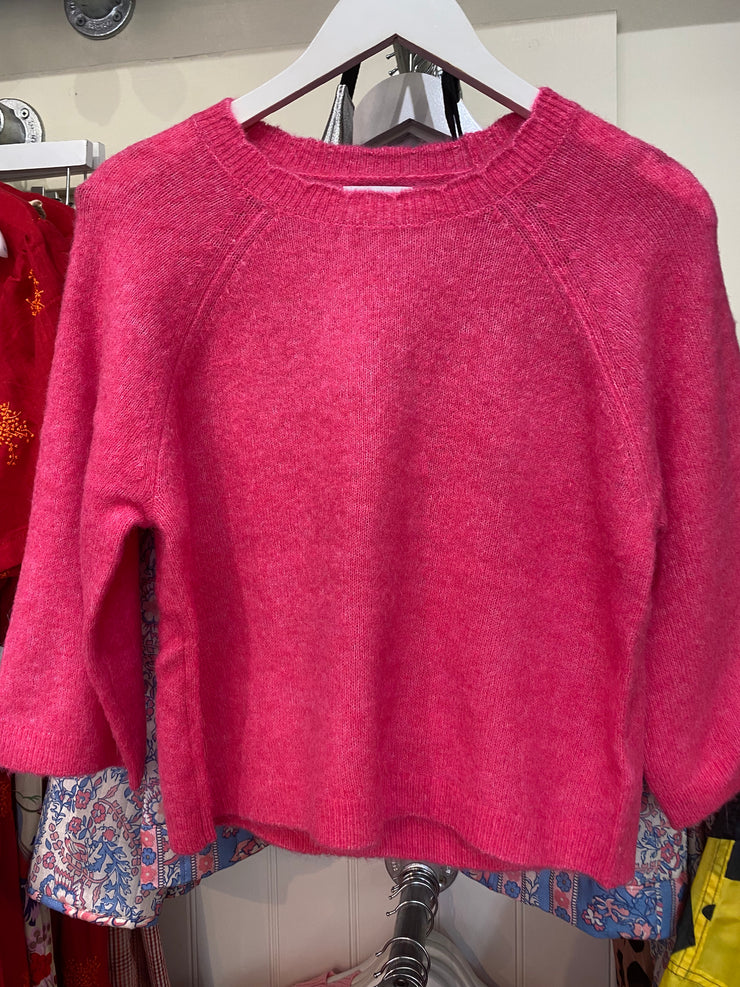 Numph Nuriette Selma Pullover - Fandango Pink