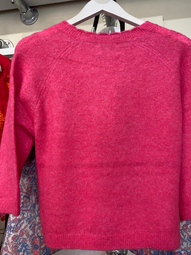 Numph Nuriette Selma Pullover - Fandango Pink