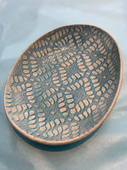 Wonki Ware Patterned Sushi Oval Dish