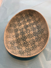 Wonki Ware Patterned Sushi Oval Dish