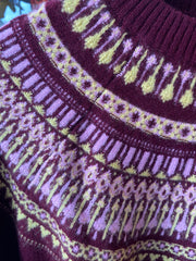 Jumper 1234 Fairisle Yoke Cashmere Crew Neck