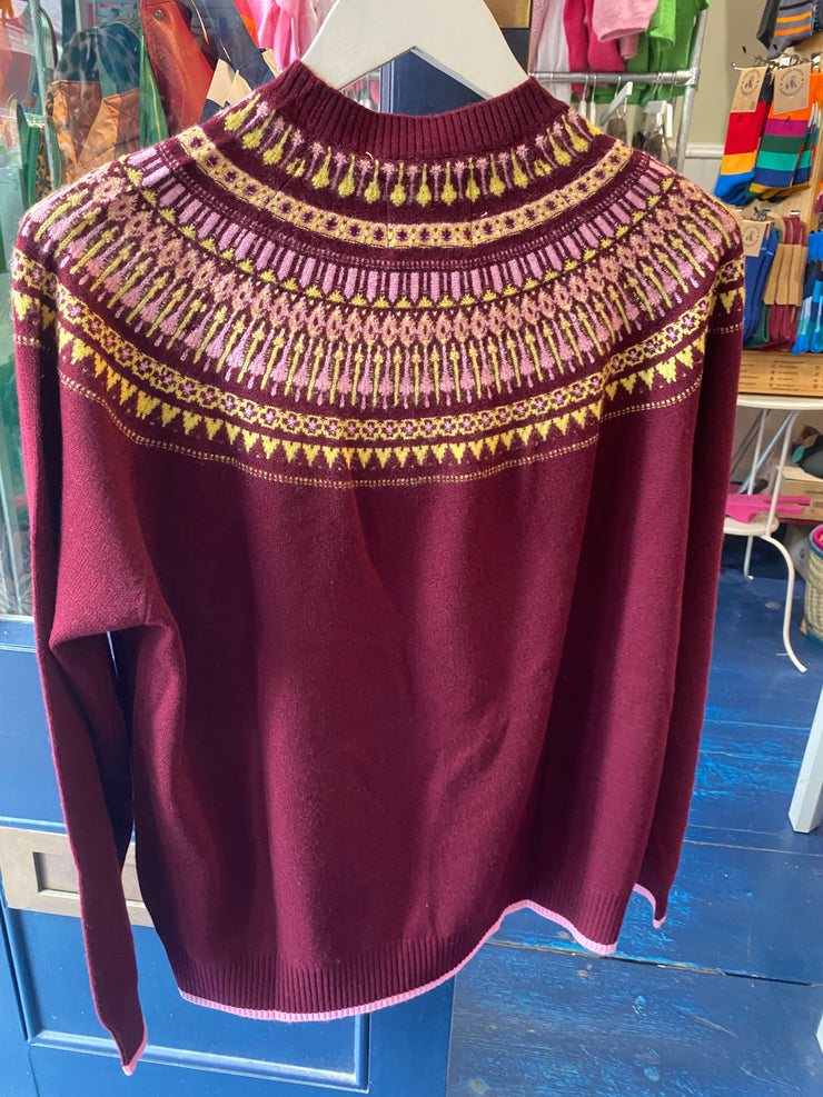 Jumper 1234 Fairisle Yoke Cashmere Crew Neck