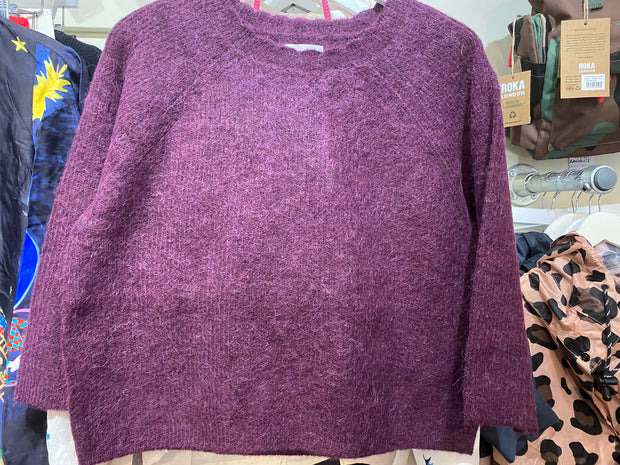 Numph Nuriette Selma Rib Pullover - Winetasting