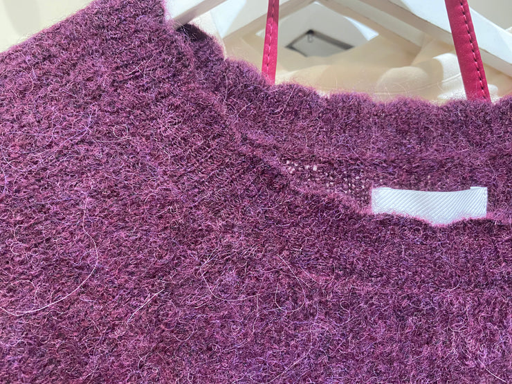 Numph Nuriette Selma Rib Pullover - Winetasting