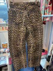 Lucy Leopard Barrel Legged Jeans
