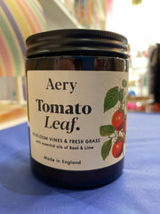 Aery Tomato Leaf Jar Candle - Vines, Fresh Grass & Lime