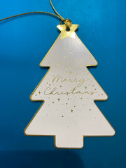 Gift Tags - Set of 4 - White & Gold Tree