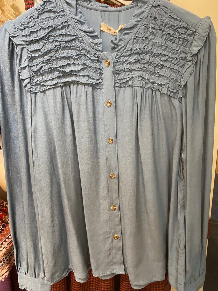 Luna Llena Apollonia Celeste Blouse