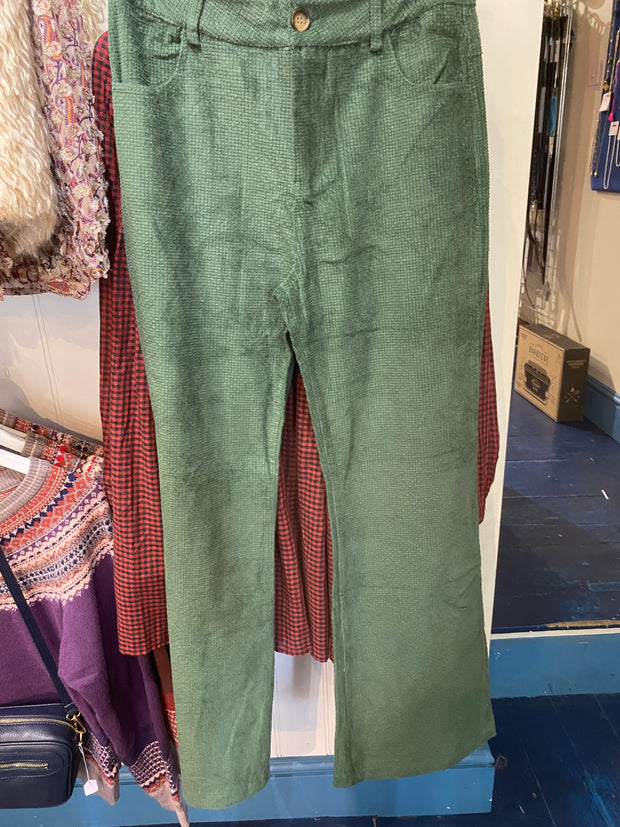 Luna Llena Green Cord Trousers