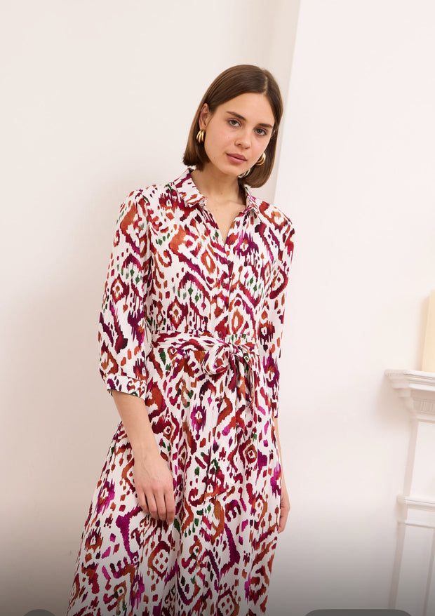 Printed Daphne Shirt Dress