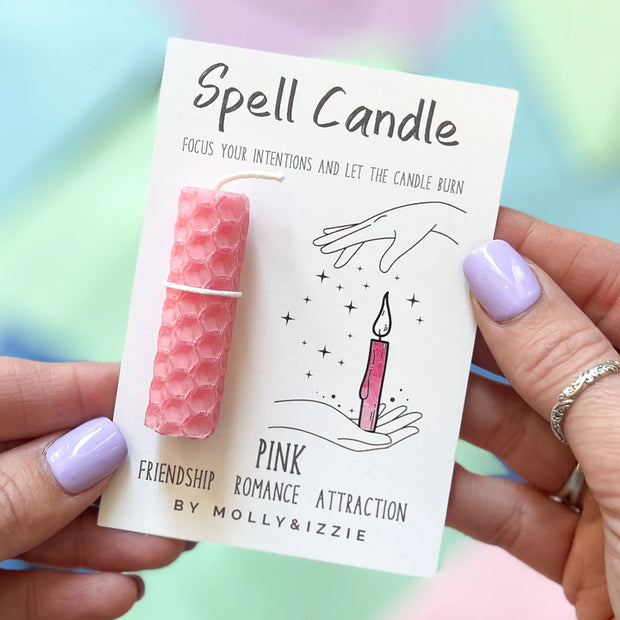 By Molly & Izzie Spell Candle - Pink