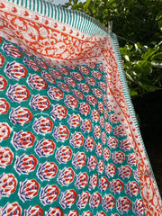 Twizzell Indian Block Print Tablecloth