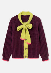 Dr Bloom Grace Cardigan - Aubergine