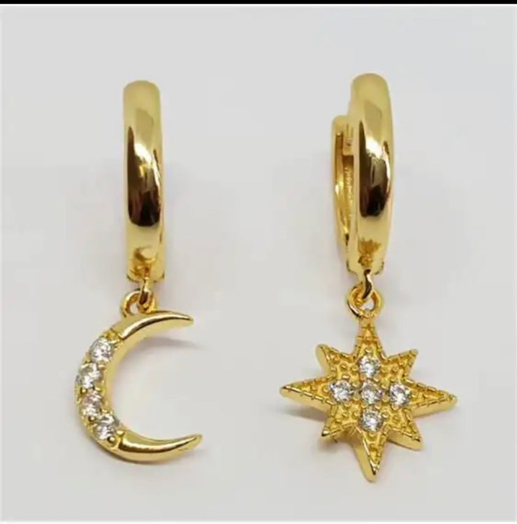 Twilight Silver  or Gold Drop Earrings