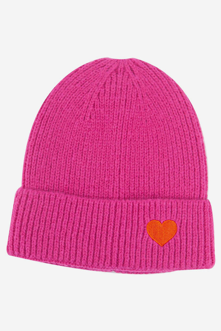 Pink Heart Beanie