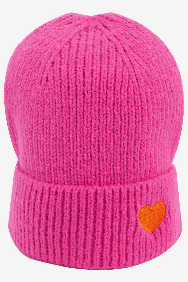 Pink Heart Beanie