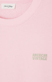 American Vintage Izubird Sweatshirt - Baby Pink