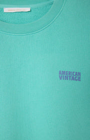 American Vintage Izubird Sweatshirt - Vintage Green Aqua