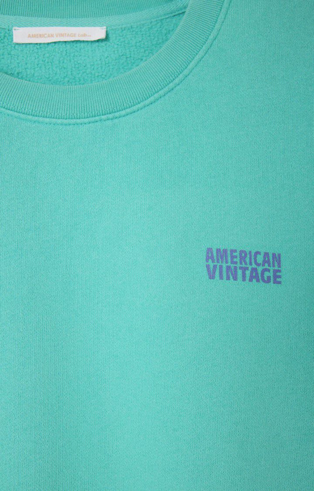 American Vintage Izubird Sweatshirt - Vintage Green Aqua