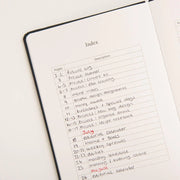 Yop & Tom Dotted Notebook - Charcoal Moon & Stars