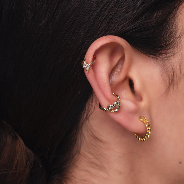 Ashiana Amaya Gold Hoop Earrings