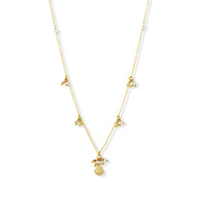 Ashiana Ash Necklace with Freshwater Pearls